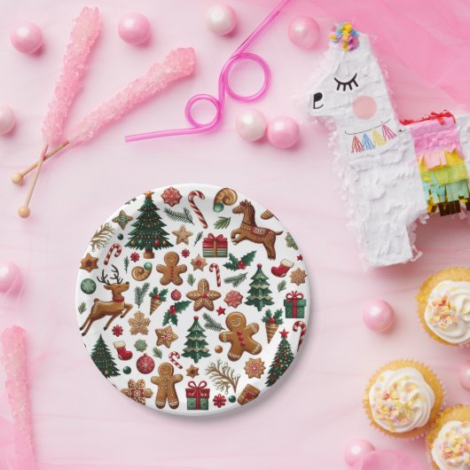 Fun Christmas Paper Plate Pappteller (Party)