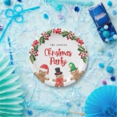Fun Christmas Party Paper Plate Pappteller (Party)
