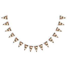 Fun Christmas Poinsettia Splendor Holiday Wimpelkette