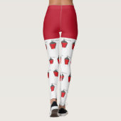 Fun Christmas Red Bryn Mawr Lantern White Leggings (Rückseite)