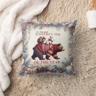 Fun Christmas Throw Kissen für Erwachsene und Kind