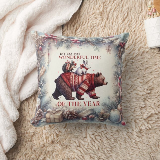 Fun Christmas Throw Kissen für Erwachsene und Kind (Decke)