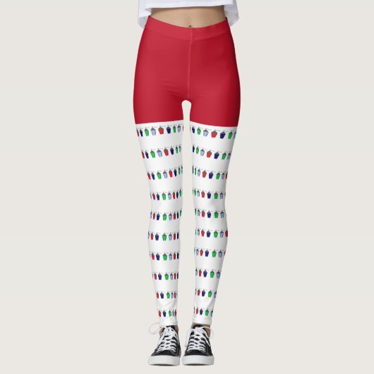 Fun Christmas Tiny Bryn Mawr Lanterns Leggings (Vorderseite)