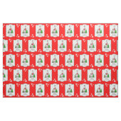 Fun Christmas Tree 2 Greyhound Hund (gebürstet wei Stoff (Fat Quarter (45,7 x 55,9 cm))