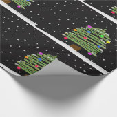 Fun Christmas Tree Muster Geschenkpapier (Ecke)