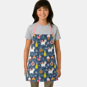 Fun Christmas Unicorns und Flamingos Muster Schürze (Insitu)