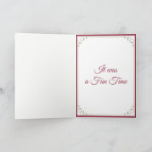 FUN CHRISTMAS WONDER FIREPLACE DANK DANKESKARTE (Innenseite)