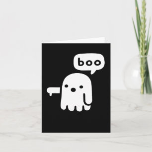 Fun chunky Geist der Missbilligung Boo Halloween Karte