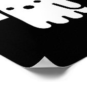 Fun chunky Geist der Missbilligung Boo Halloween Poster (Ecke)