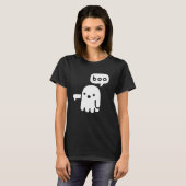 Fun chunky Geist der Missbilligung Boo Halloween T-Shirt (Vorne ganz)