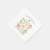 Fun Cinco de Mayo Fiesta Serviette (Ecke)