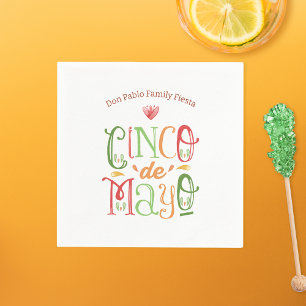 Fun Cinco de Mayo Fiesta Serviette