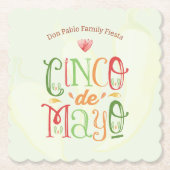 Fun Cinco de Mayo Party Untersetzer (Vorderseite)
