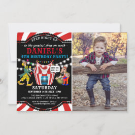 Fun Circus Children's Foto | Karneval Geburtstag Einladung