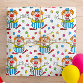 Fun Circus Clown Juggling Balls Geschenkpapier