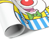 Fun Circus Clown Juggling Balls Geschenkpapier (Rolleneckpunkt)