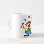Fun Circus Clown Juggling Balls Kaffeetasse (Vorderseite Links)