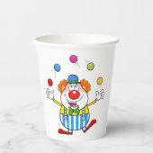 Fun Circus Clown Juggling Balls Pappbecher (Vorderseite)