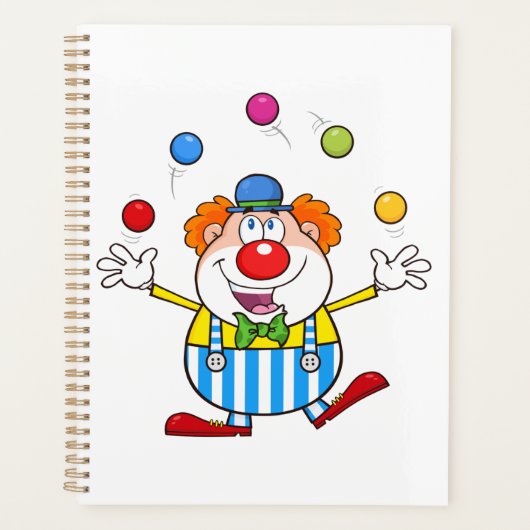 Fun Circus Clown Juggling Balls Planer (Vorderseite)
