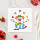 Fun Circus Clown Juggling Balls Serviette (Beispiel)