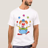 Fun Circus Clown Juggling Balls T-Shirt (Vorderseite)