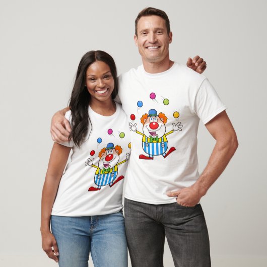 Fun Circus Clown Juggling Balls T-Shirt (Unisex)