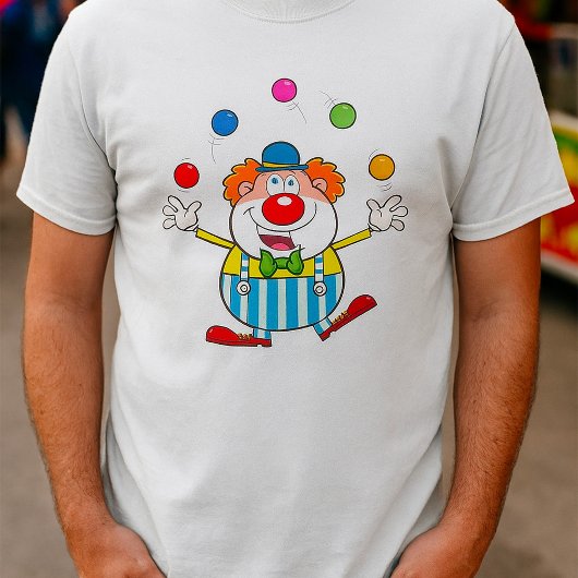 Fun Circus Clown Juggling Balls T-Shirt
