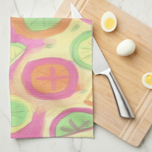 Fun Citrus Print Kitchtuch Handtuch (Viertel Falte)