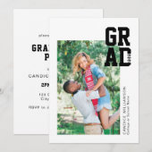 Fun Class of 2021 Foto Abschluss Ankündigung (Vorne/Hinten)