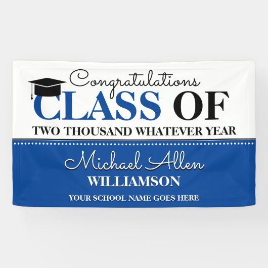 Fun Class Year Glückwunsch Graduate Banner (Horizontal)