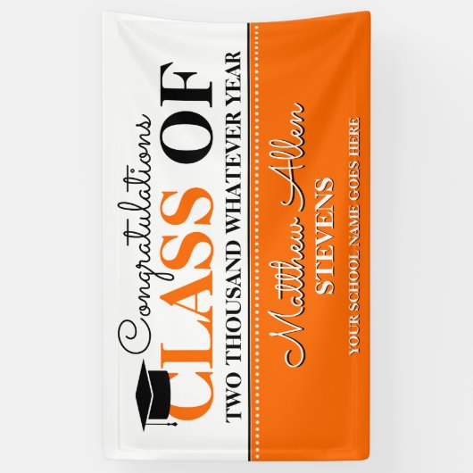 Fun Class Year Glückwunsch Graduate Banner (Vertikal)