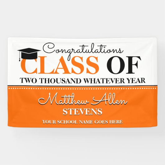 Fun Class Year Glückwunsch Graduate Banner (Horizontal)