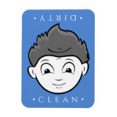 Fun Clean Boy, Dirty Old Man Geschirrspülmaschine  Magnet (Vertikal)