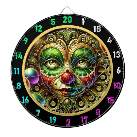 Fun Clown mit Balloons Dartboard für Party Rooms Dartscheibe (vorne)