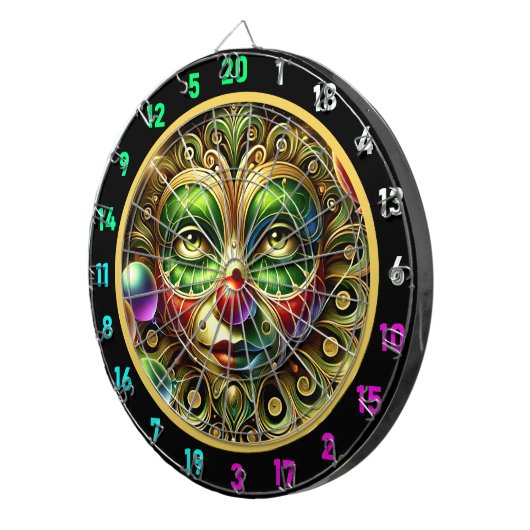 Fun Clown mit Balloons Dartboard für Party Rooms Dartscheibe (Vorderseite rechts)