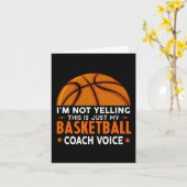 Fun Coach Basketball Lover Karte (Gelbe Blume)