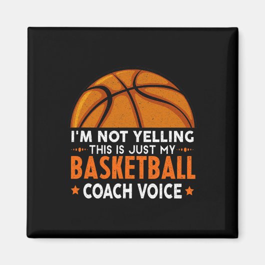 Fun Coach Basketball Lover Magnet (Vorne)