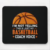 Fun Coach Basketball Lover Mousepad (Vorne)