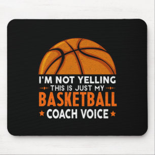 Fun Coach Basketball Lover Mousepad