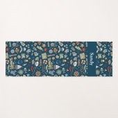 Fun Coastal Beach Nautic Design Yogamatte (Vorderseite (Horizontal))