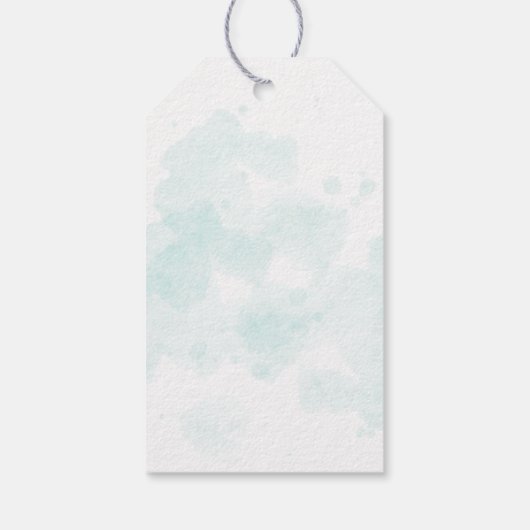 Fun Coastal Santa Claus Weihnachten Geschenkanhänger (Rückseite)