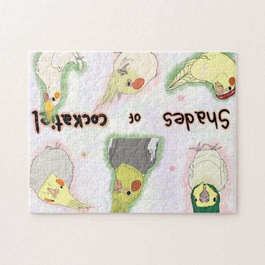 Fun Cockatiel Bird Puzzle (Horizontal)