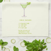 Fun Cocktail Bar - Margarita Recipe Geschirrtuch (Gefaltet)