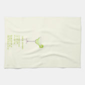  Fun Cocktail Bar - Margarita Recipe Geschirrtuch (Horizontal)