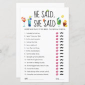 Fun Cocktails | Er sagte: "Sie hat die Spielkarte (Vorne/Hinten)