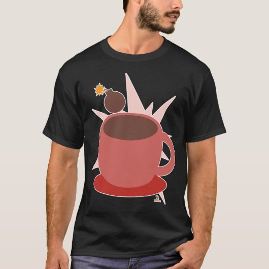 Fun Cocoa Bomb Hot Chocolate Art T-Shirt (Vorderseite)