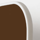 Fun Cocoa Brown Slim White Racing Streifen Pickleball Schläger (Linke Seite)