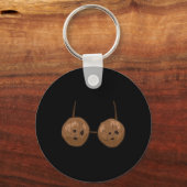 Fun Coconut Sommer Kokosnüsse Bra Spaß Halloween K Schlüsselanhänger (Vorderseite)