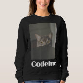 Fun Codein Niedlich Cat Sweatshirt (Vorderseite)