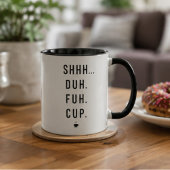 Fun coffee humor typography modern coworker tasse